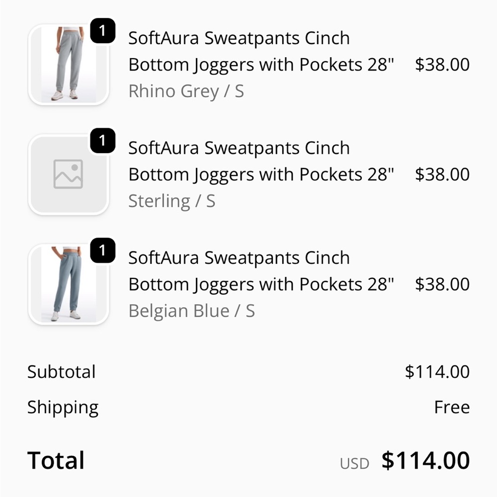 Two CRZ Yoga Joggers.